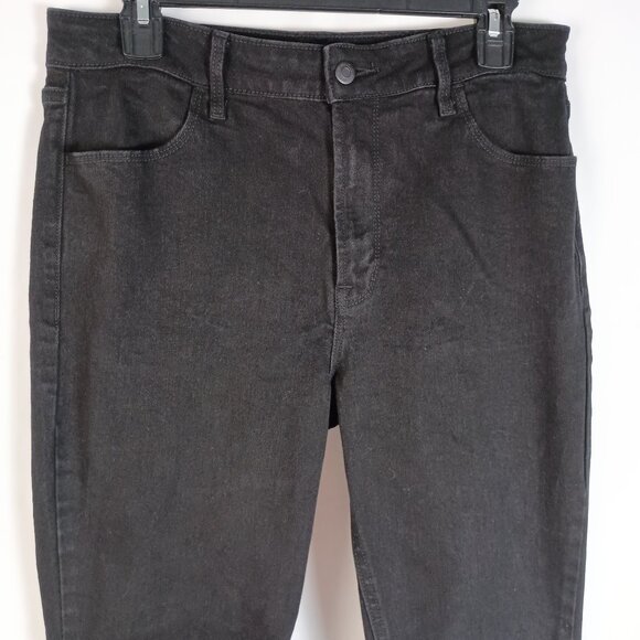 Old Navy High Rise Wow Super Skinny Jeans Black Women’s 12 Stretch Excellent - Picture 2 of 6